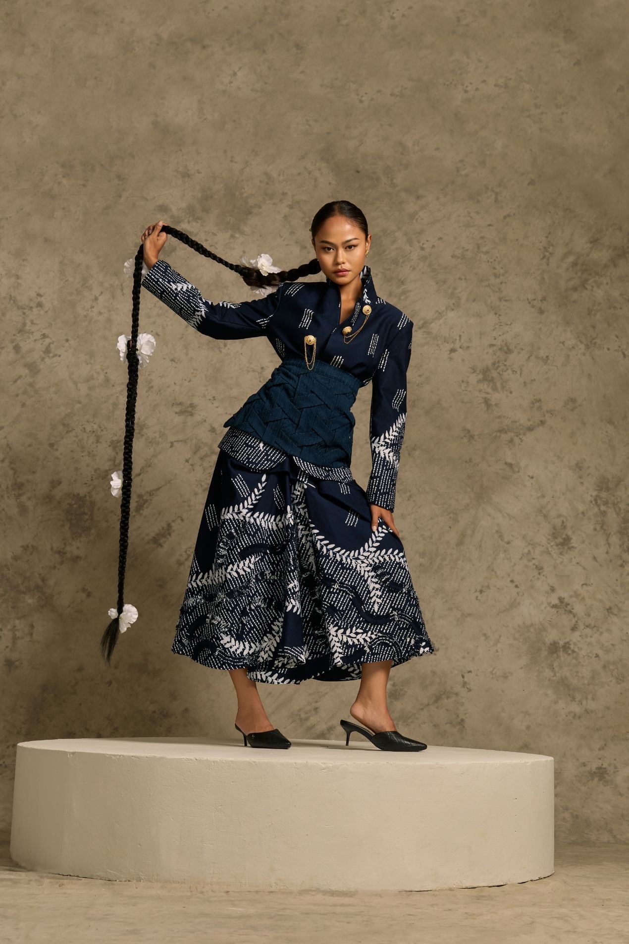 Blue Buyan Batik Skirt